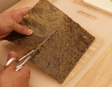 cut nori seaweed