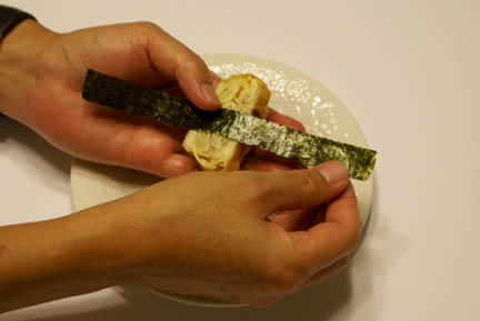 Egg nori wrap 1