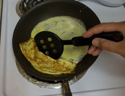 Egg in pan 7