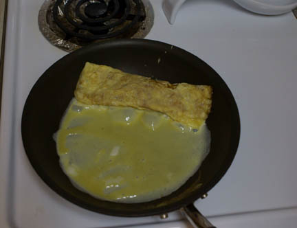 Egg in pan 8