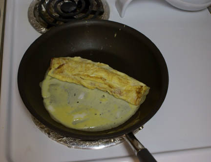 Egg in pan 9