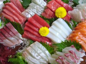 plate of sashimi